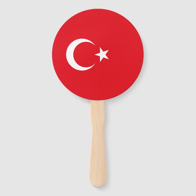 Turkey Flag Hand Fan (Front)