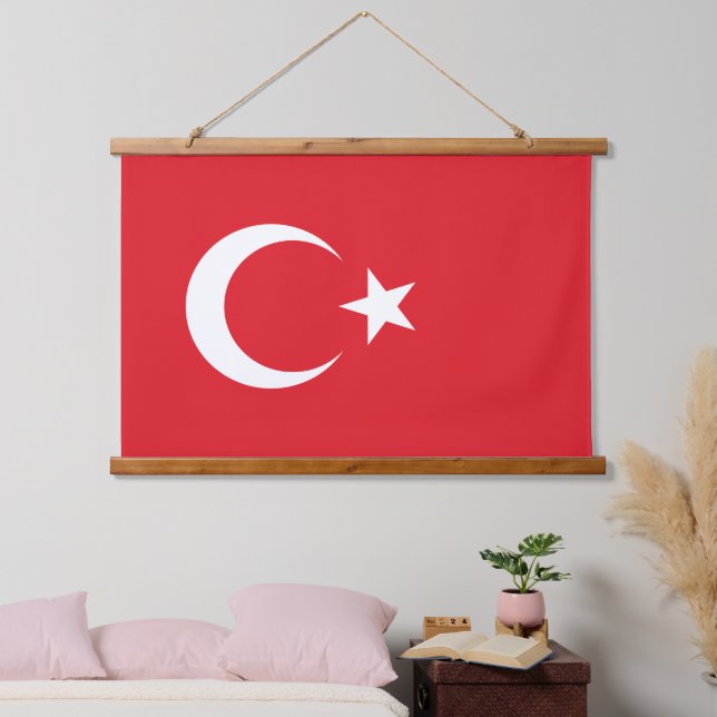 Turkey Flag Hanging Tapestry (Bedroom)