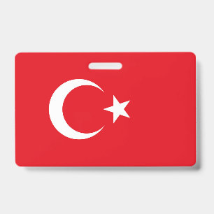 Turkey Flag ID Badge