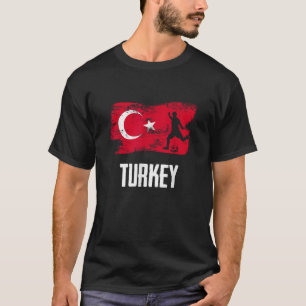 Turkey Flag Jersey Turkish Soccer Team Turkish  T-Shirt