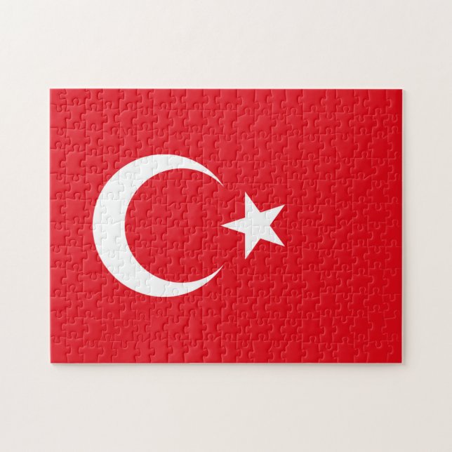 Turkey Flag Jigsaw Puzzle (Horizontal)