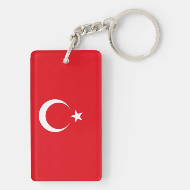 Turkey Flag Key Ring (Back)