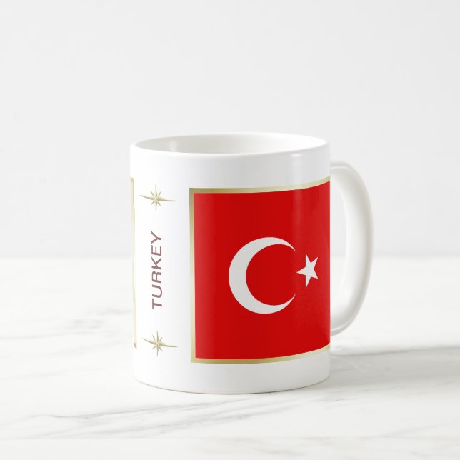 Turkey Flag + Map Mug (Front Right)