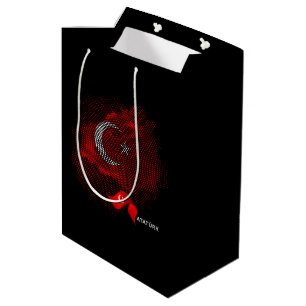 Turkey flag medium gift bag