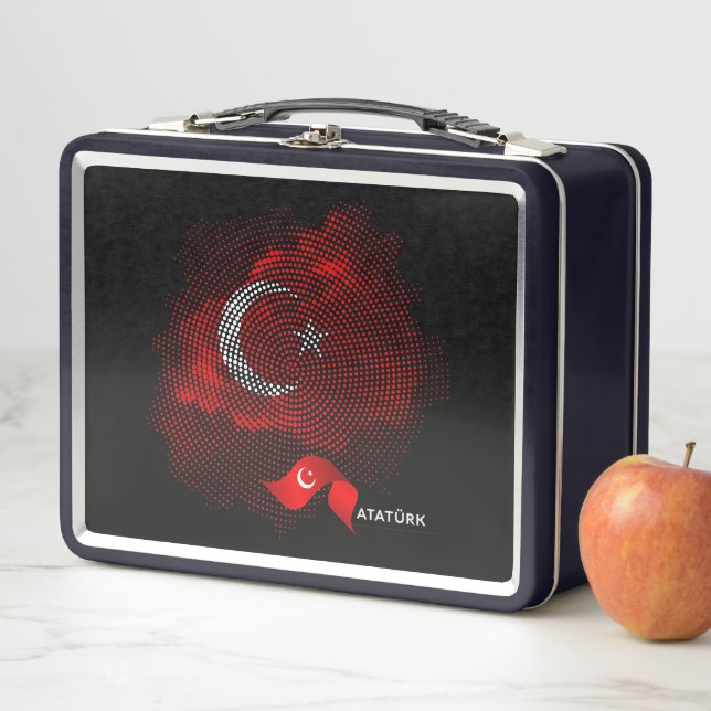 Turkey flag metal lunch box (In Situ)