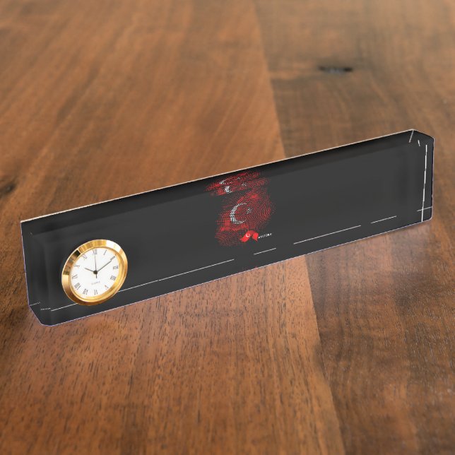 Turkey flag nameplate (Side)