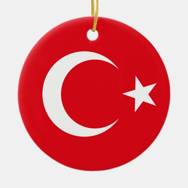 Turkey Flag Ornament (Front)