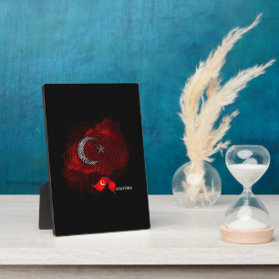Turkey flag plaque