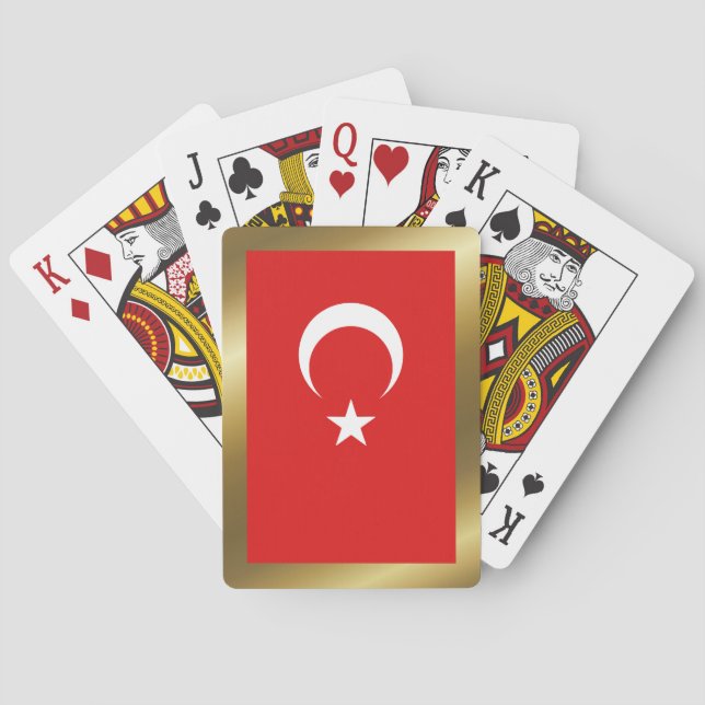 Turkey Flag Playing Cards (Back)