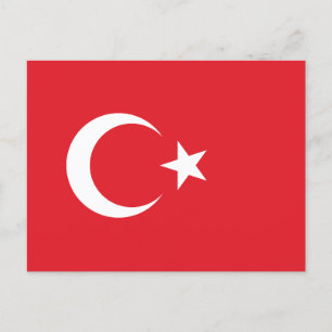 Turkey Flag Postcard