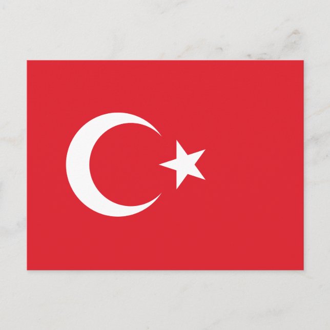 Turkey Flag Postcard (Front)