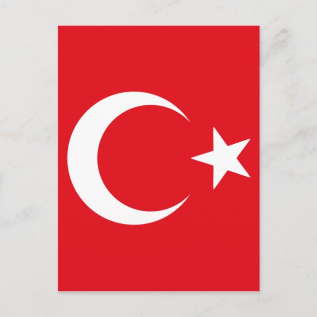 turkey flag postcard (Front)
