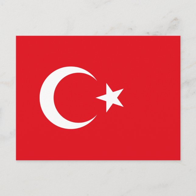 Turkey Flag Postcard (Front)