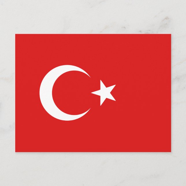 Turkey Flag Postcard (Front)