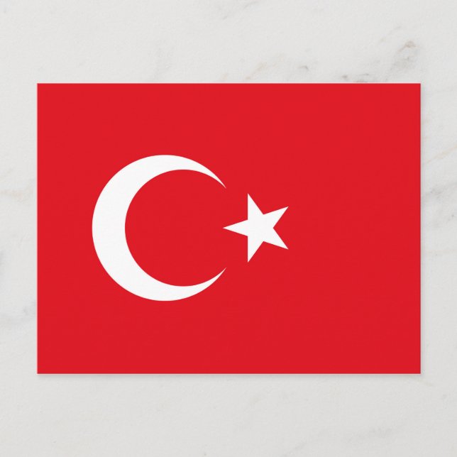 Turkey Flag Postcard (Front)