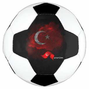 Turkey flag soccer ball