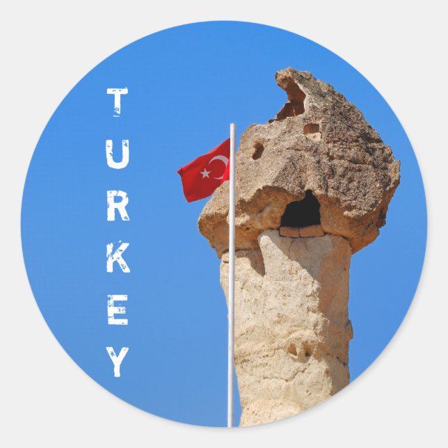 Turkey flag Sticker (Front)