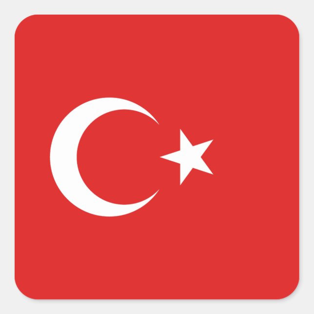 Turkey Flag Sticker (Front)