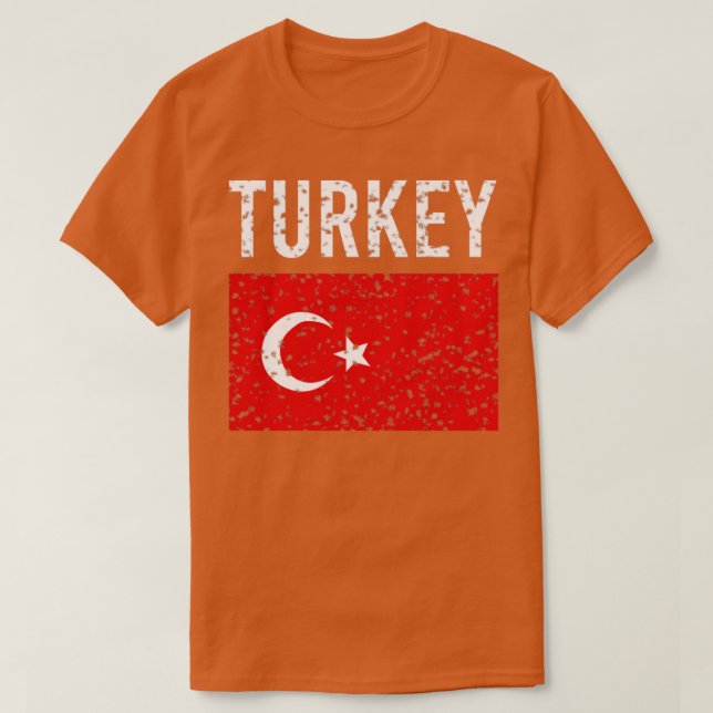 Turkey flag  T-Shirt (Design Front)