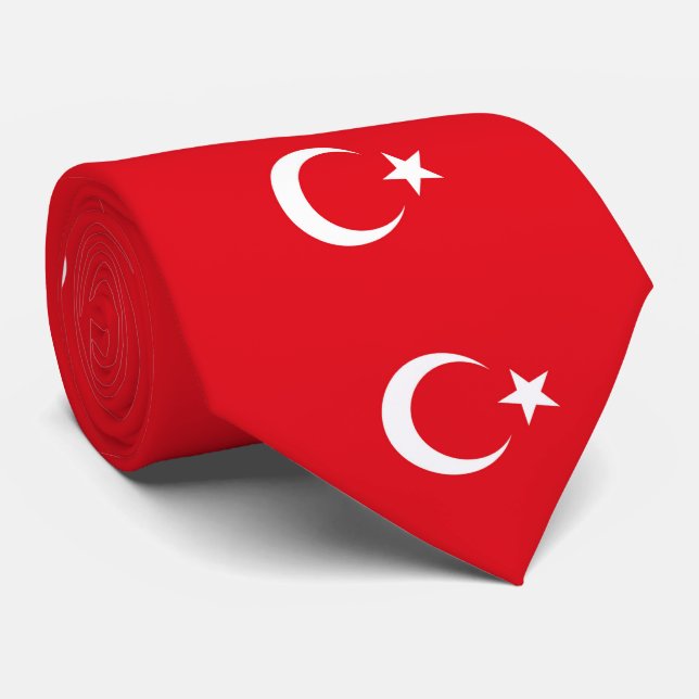 Turkey Flag Tie (Rolled)