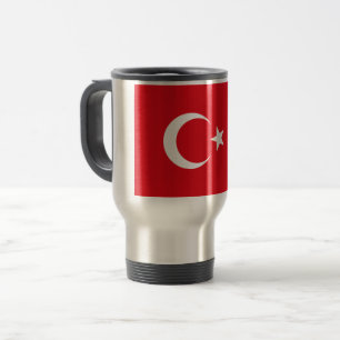 Turkey flag travel mug