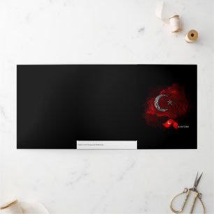 Turkey flag Tri-Fold card