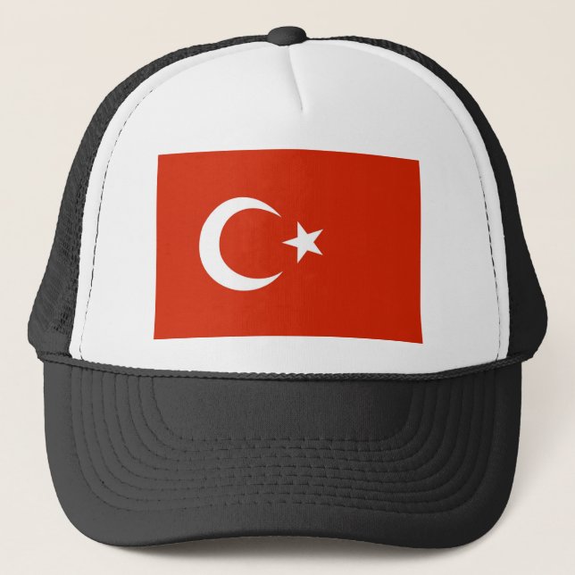 turkey flag trucker hat (Front)