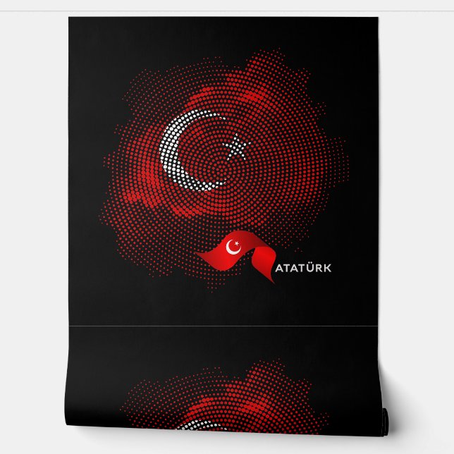 Turkey flag wallpaper (Unrolling)