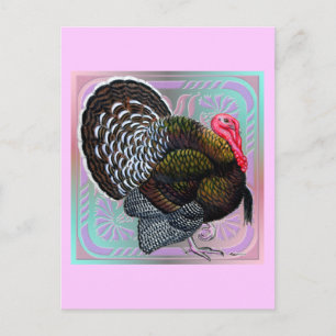 Turkey: Floral Bronze Tom Postcard