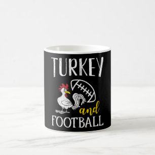 Turkey Football Thanksgiving Family Football Fan Coffee Mug