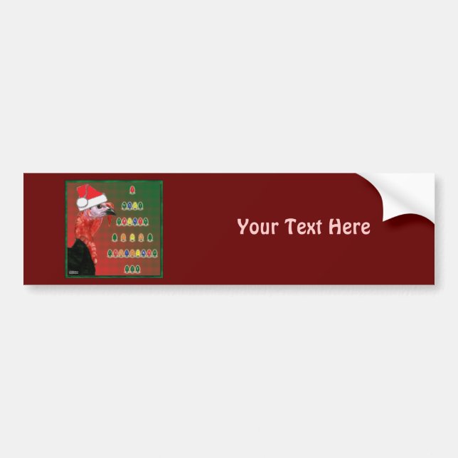 Turkey For Christmas Bumper Sticker (Front)