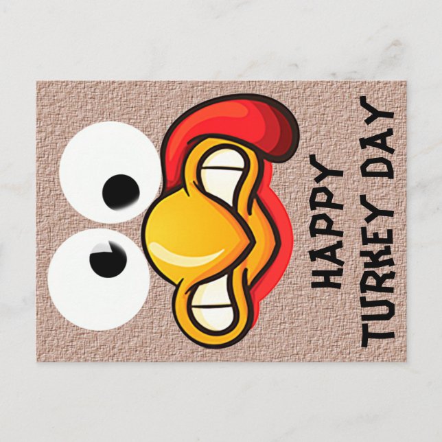 Turkey Funny Face Postcard (Front)