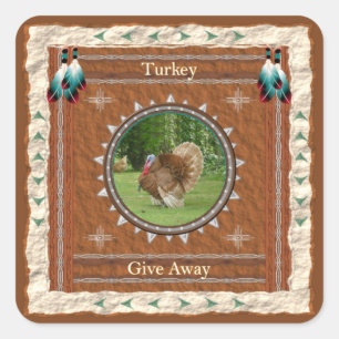 Turkey Give Away Energy Square Sticker