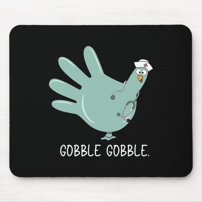 Turkey Glove Nurse Thanksgiving  Mouse Pad (Front)