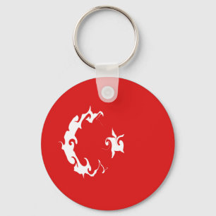 Turkey Gnarly Flag Key Ring