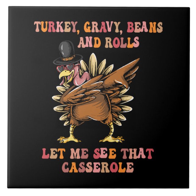 Turkey Gravy Beans And Rolls Let Me  Tile (Front)