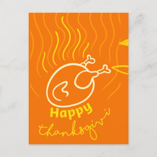 Turkey Grilled Card Happy Thanksgiving