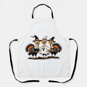 Turkey Halloween Boo, Thanksgiving Turkey, Spooky  Apron