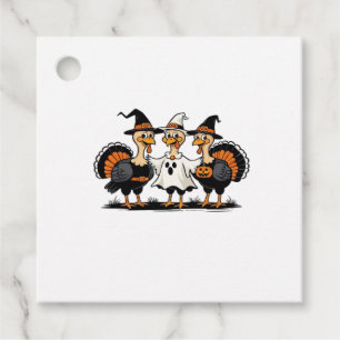 Turkey Halloween Boo, Thanksgiving Turkey, Spooky  Favour Tags