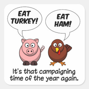 Turkey & Ham stickers