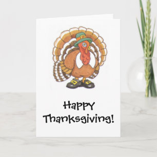 Turkey Happy Thanksgiving! Holiday Card