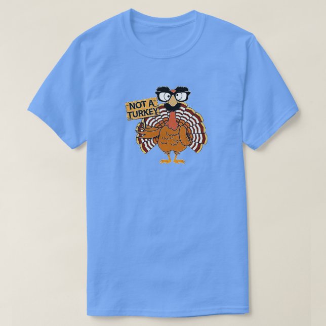 Turkey hate Thanksgiving T-Shirt (Design Front)