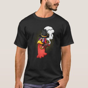 Turkey head Smoked a cigarette wearing sunglasses  T-Shirt