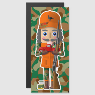 Turkey Hunter Nutcracker with Little Red Truck