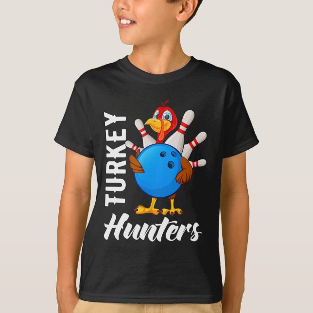 Turkey Hunters Shirt Funny Bowling Shirts Turkey H (Front)