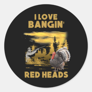 Turkey Hunting  Classic Round Sticker