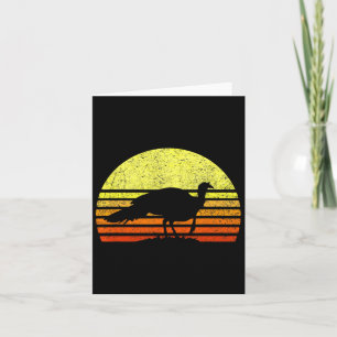 Turkey Hunting Retro Sunset Upland Bird Hunter Tha Card