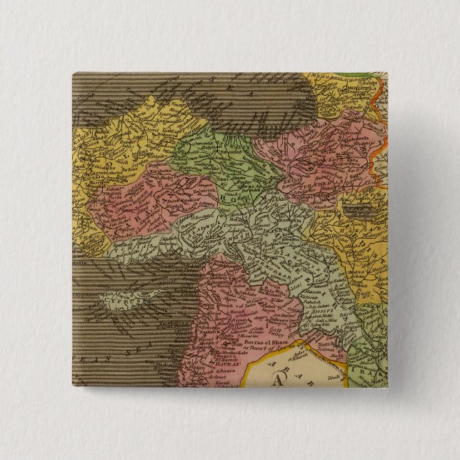 Turkey in Asia 2 15 Cm Square Badge (Front)