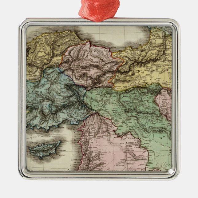 Turkey in Asia 2 Metal Tree Decoration (Front)