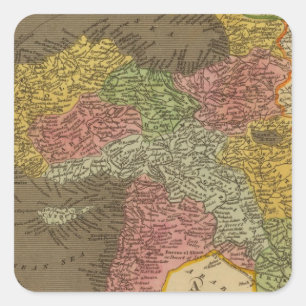 Turkey in Asia 2 Square Sticker